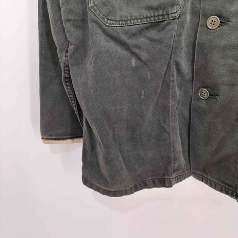ユーエスアーミー U.S. ARMY OG-107 UTILITY SHIRT ユーティリティー ミリタリー シャツ 後染め 袖レザーパイピング メンズ