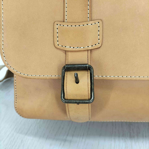 LEDER WOLF ヌメ革 ドイツ リポーターズバック メンズ