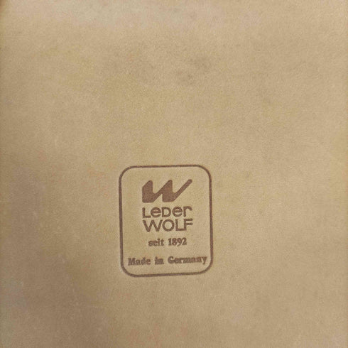 LEDER WOLF ヌメ革 ドイツ リポーターズバック メンズ