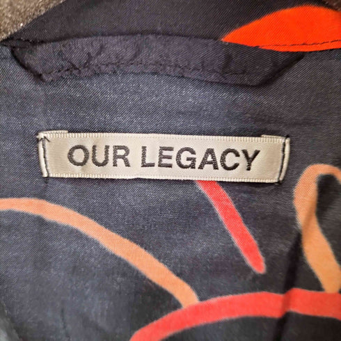 アワーレガシィー OUR LEGACY 総柄 L/S レーヨンシャツ メンズ EUR:46