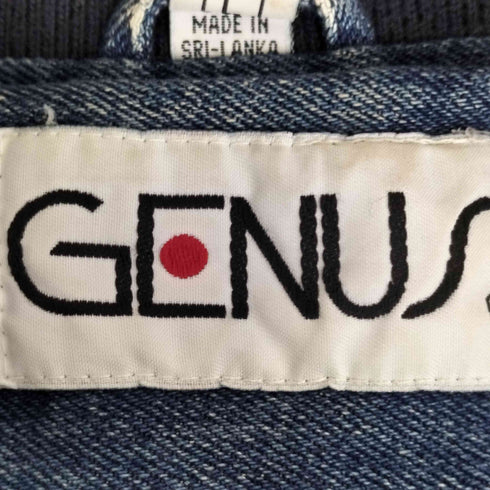 GENUS 90S ロゴ刺繍 デニムスタジャン メンズ import:L