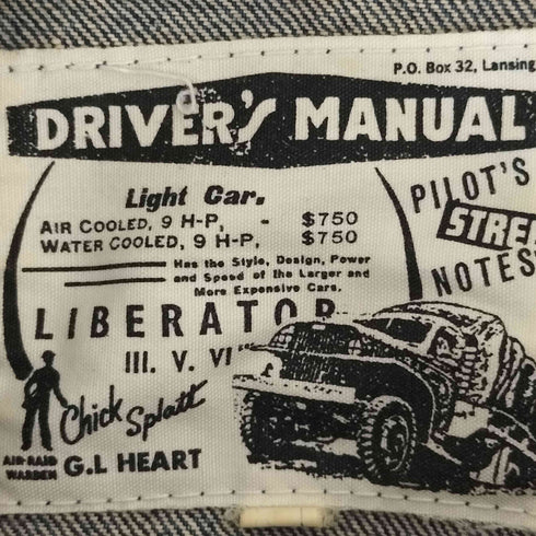 DRIVER MANUAL 2nd デニムジャケット メンズ import:L