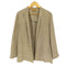 ダナキャランニューヨーク DKNY MADE IN USA SIGNATURE リネンノーカラージャケット レディース JPN9