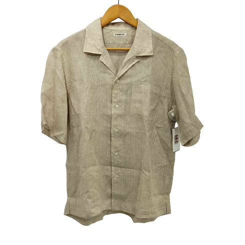 フェアファクス FAIRFAX リネン100 オープンカラー S/S シャツ メンズ JPN:M