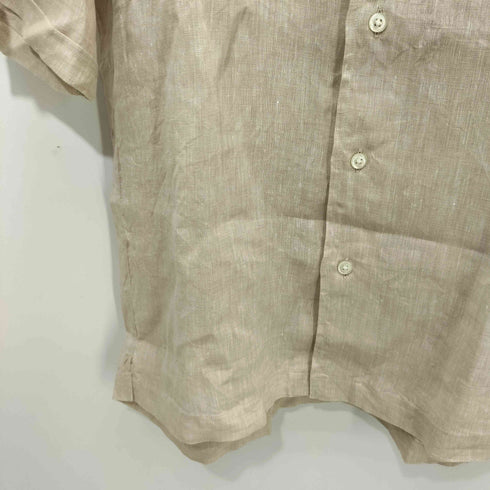 フェアファクス FAIRFAX リネン100 オープンカラー S/S シャツ メンズ JPN:M