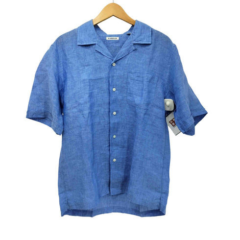 フェアファクス FAIRFAX リネン100 オープンカラー S/S シャツ メンズ JPN:M