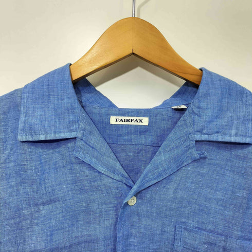 フェアファクス FAIRFAX リネン100 オープンカラー S/S シャツ メンズ JPN:M