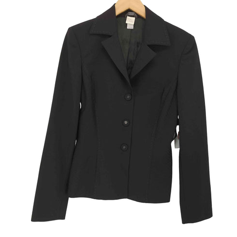 ジャンニヴェルサーチ GIANNI VERSACE MADE IN ITALY メデューサボタンデザイン切替3Bテーラードジャケット レディース