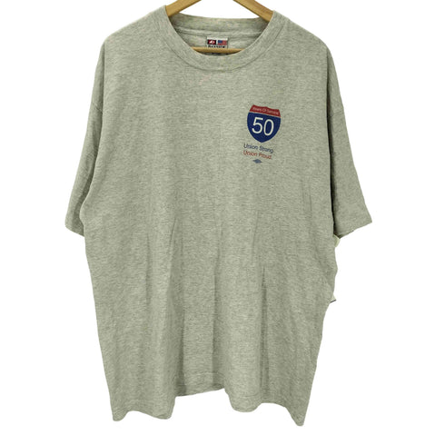 ベイサイド BAYSIDE USA製 企業 ロゴ 両面 プリント Tシャツ メンズ import:XXL