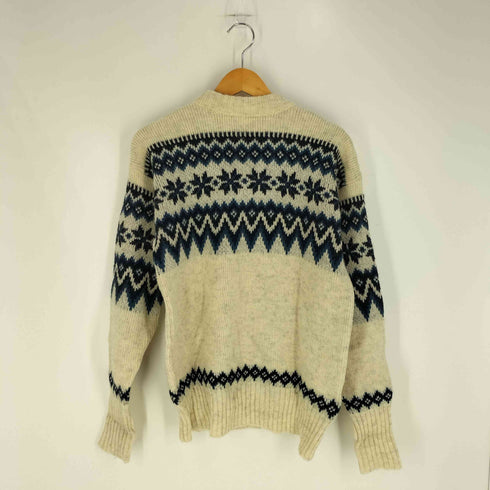 SCANDINAVIAN SCORE DESIGN ウールアクリル ノルディック クルーネックニット メンズ import:M