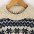 SCANDINAVIAN SCORE DESIGN ウールアクリル ノルディック クルーネックニット メンズ import:M