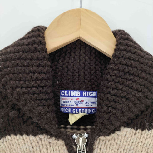 CLIMB HIGH ボーダージップアップニット メンズ import:L