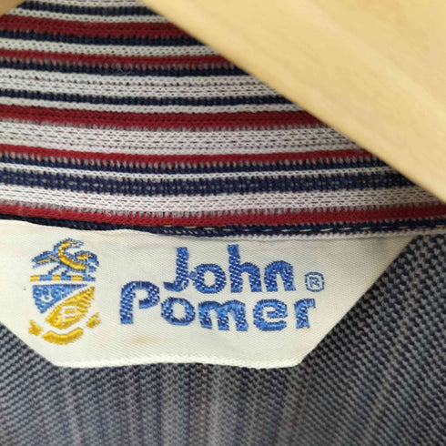 JOHN POMER ジャガードストライプ ウエスタン シャツジャケット メンズ 40