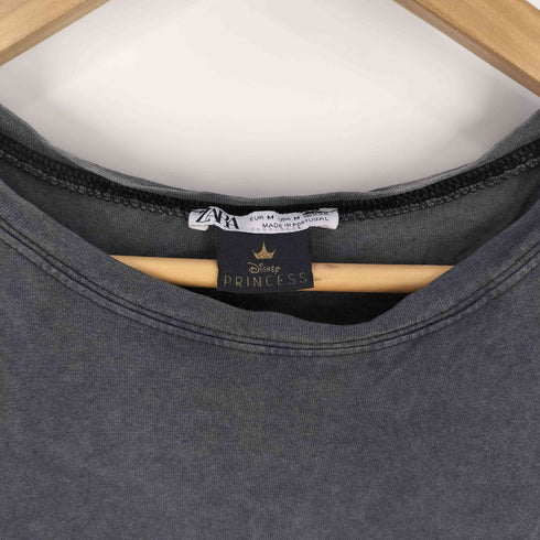 ザラ ZARA キャラクタープリント プリンセス クルーネックTシャツ レディース import:M