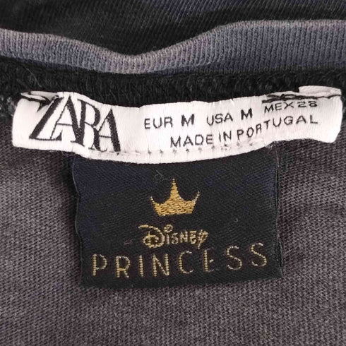 ザラ ZARA キャラクタープリント プリンセス クルーネックTシャツ レディース import:M