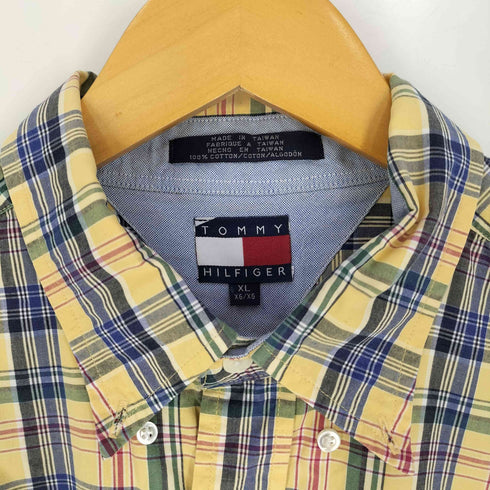 トミーヒルフィガー TOMMY HILFIGER 90S 台湾製 チェック ボタンダウンシャツ メンズ import:XL