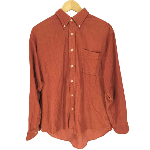ユニクロ UNIQLO 90-00s old 紺タグ ボタンダウン コーデュロイシャツ メンズ JPN:L