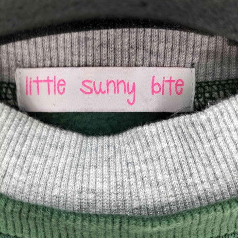 リトルサニーバイト little sunny bite バイカラーロゴスウェット レディース