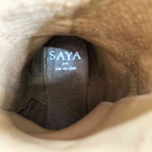 サヤ SAYA 50432 レースアップショートブーツ レディース JPN:23.5