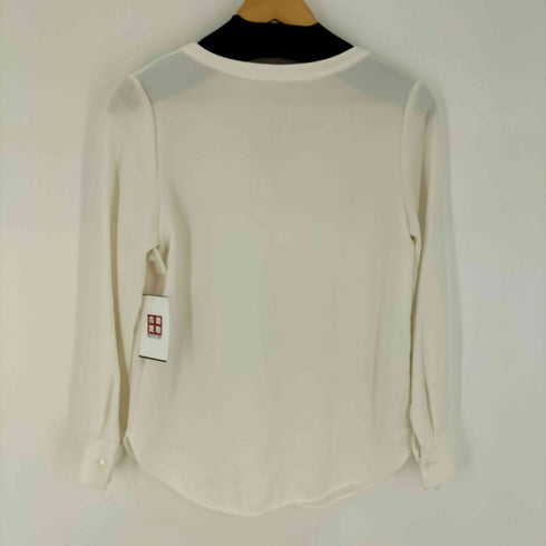 デミルクスビームス Demi-Luxe BEAMS トリアセVネックブラウス レディース JPN:38