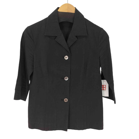 バーニーズニューヨーク BARNEYS NEWYORK コットン&リネン S/Sジャケット レディース