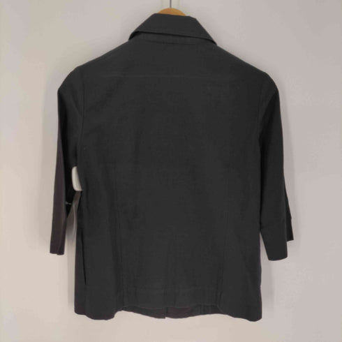 バーニーズニューヨーク BARNEYS NEWYORK コットン&リネン S/Sジャケット レディース