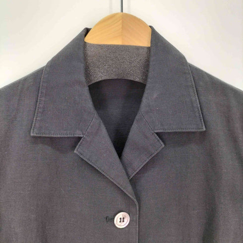 バーニーズニューヨーク BARNEYS NEWYORK コットン&リネン S/Sジャケット レディース