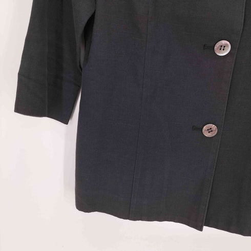 バーニーズニューヨーク BARNEYS NEWYORK コットン&リネン S/Sジャケット レディース
