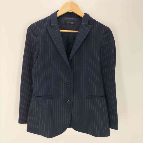 バーニーズニューヨーク BARNEYS NEWYORK ストライプテーラードジャケット スカート セットアップ レディース JPN:38