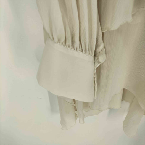 ザラ ZARA ティアード シフォン ボウタイブラウス レディース import:S