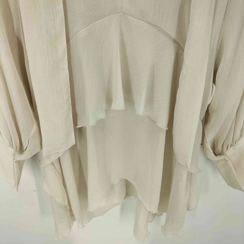 ザラ ZARA ティアード シフォン ボウタイブラウス レディース import:S