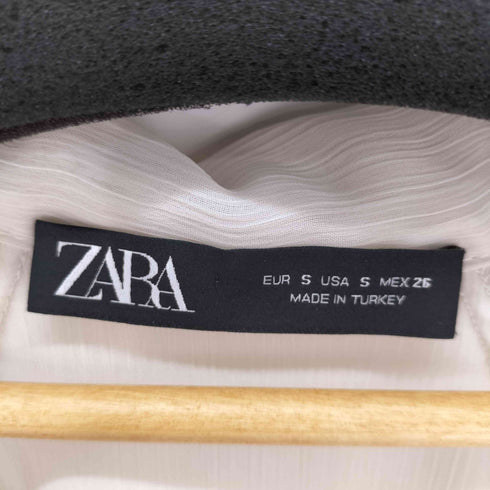ザラ ZARA ティアード シフォン ボウタイブラウス レディース import:S