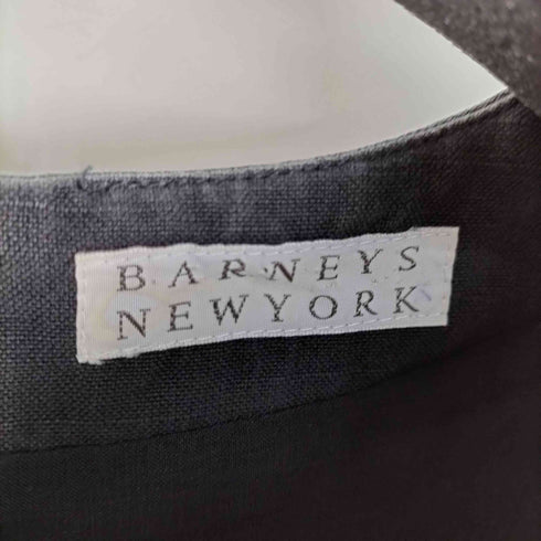 バーニーズニューヨーク BARNEYS NEWYORK コットン&リネン スキッパーノースリーブワンピース レディース JPN:38