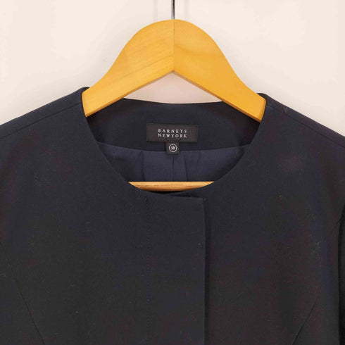 バーニーズニューヨーク BARNEYS NEWYORK ノーカラージャケット レディース JPN:38