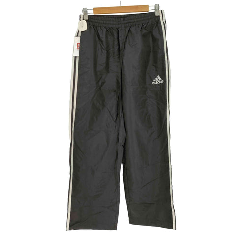 アディダス adidas ワイドストレート ナイロン トラックパンツ メンズ JPN:L