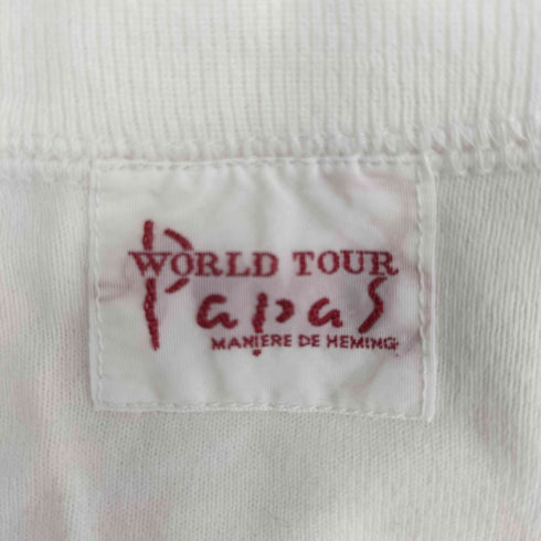 パパス papas 両面プリント デザインスリーブ Tシャツ メンズ