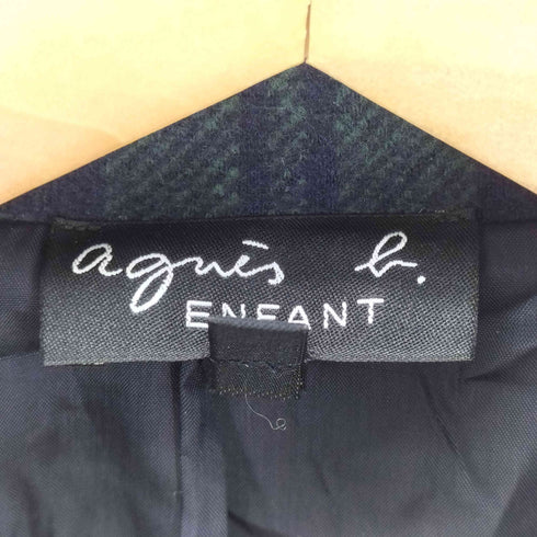 アニエスベーアンファン agnes b. ENFANT チェック柄 チェスターコート レディース 12 ans