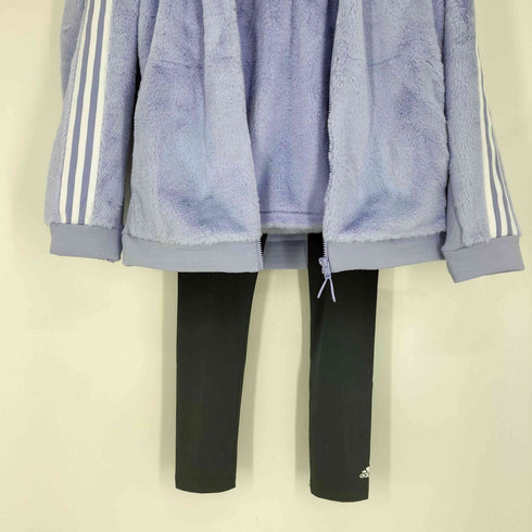 アディダス adidas Golf 21AW スリーストライプス ボアフリース3点セットアップ レディース J/L