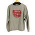 ヒューマンメイド HUMAN MADE 24AW HEART KNIT SWEATER GRAY メンズ JPN:L