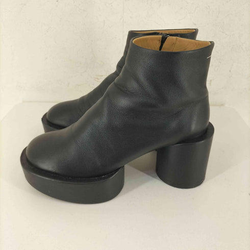 エムエムシックスメゾンマルジェラ MM6 Maison Margiela LEATHER ANKLE BOOTS レディース 37