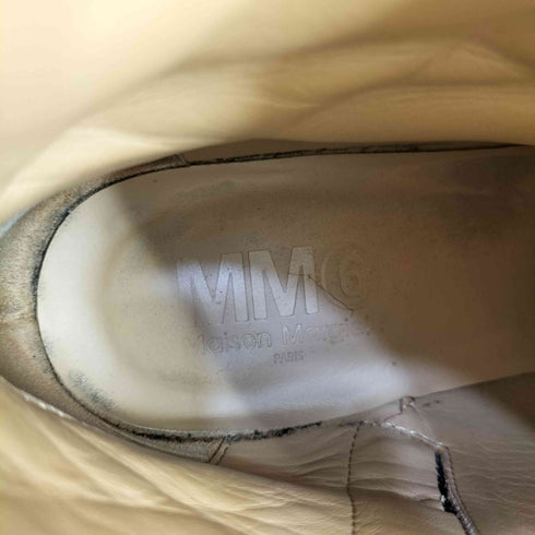 エムエムシックスメゾンマルジェラ MM6 Maison Margiela LEATHER ANKLE BOOTS レディース 37