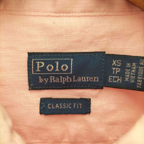 ポロラルフローレン POLO RALPH LAUREN CLASSIC FIT ポニー刺繍 リネン100 レディース import:XS