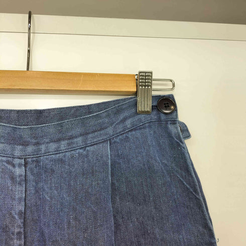 LIN FRANCAIS D’ANTAN ヘンプ デニム ワンタック サルエル パンツ レディース