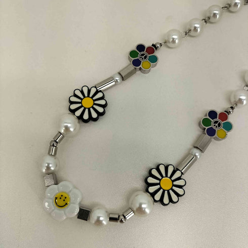 サルーテ SALUTE flower anaechy necklace レディース
