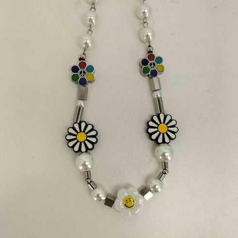サルーテ SALUTE flower anaechy necklace レディース