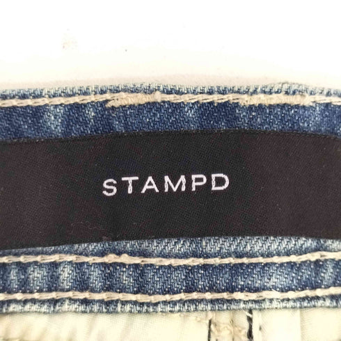 スタンプド STAMPD ダメージ加工 ボタンフライ バイカー デニムパンツ Y2K メンズ 32