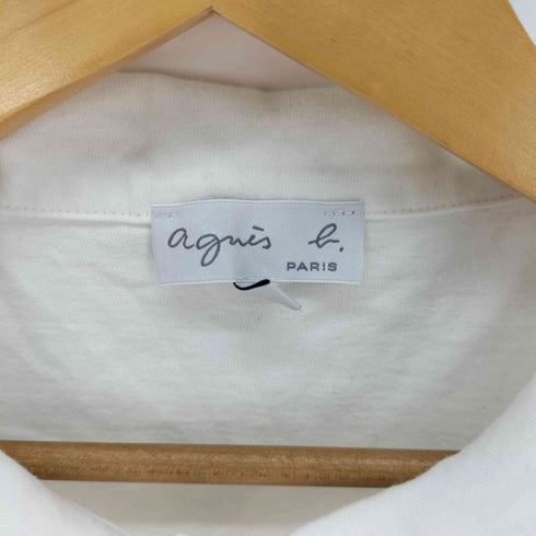 アニエスベー agnes b. フレンチスリーブポロシャツ 丸襟 レディース Tイ