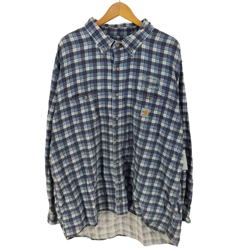 カーハート Carhartt Flame Resistant ボタンダウンチェックシャツ メンズ 2XL