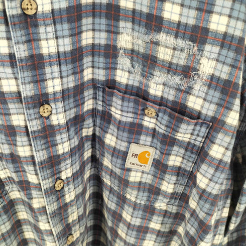 カーハート Carhartt Flame Resistant ボタンダウンチェックシャツ メンズ 2XL