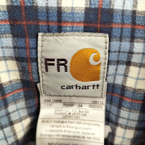 カーハート Carhartt Flame Resistant ボタンダウンチェックシャツ メンズ 2XL